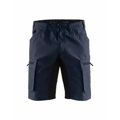Short maintenance BLAKLADER Stretch T.50 - MARINE FONCE/NOIR - 144918458699-50 - BLAKLADER WORKWEAR