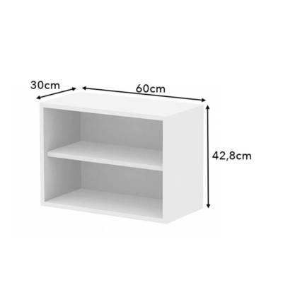 Caisson blanc haut 16mm - 600x428x320mm - Gedimat - BCD