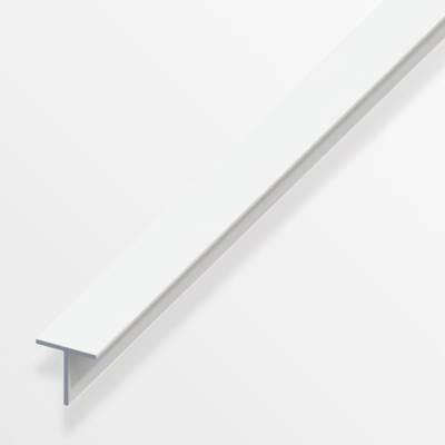 Profilé en T en PVC rigide blanc long.1m larg.19,5mm haut.19,5mm - Gedimat - ALFER ALUMINIUM