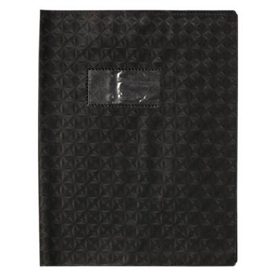 Protège-cahier Grain Losange 18/100ème 17x22 Noir - CLAIREFONTAINE