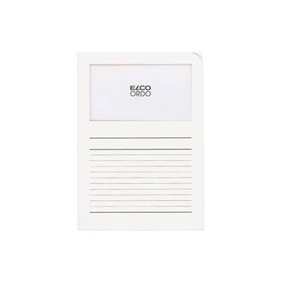 Boite de 100 Pochette coin à fenêtre Ordo 120g 22x31 cm Blanc - ELCO