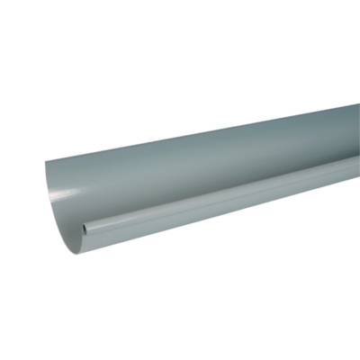 Gouttière 1/2 ronde PVC de 33 gris - Gedimat - NICOLL