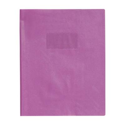Protège-cahiers grain cuir PVC 22/100ème 17x22 cm - Violet - CLAIREFONTAINE