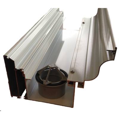 Gouttière à rupture thermique aluminium - gris - Gedimat - DHAZE