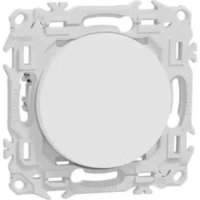Va-et-vient ou poussoir avec griffes odace 10AX Blanc craie - SCNEIDER - S925204 - Schneider Electric