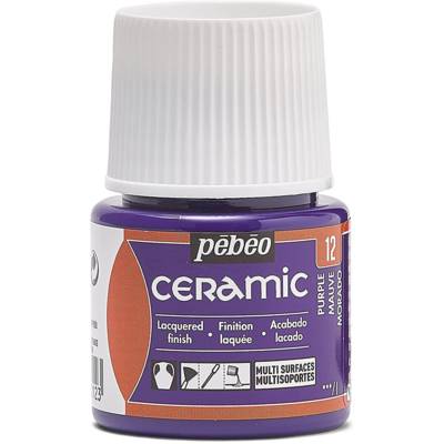 Flacon 45 ml peinture CERAMIC faïence et multi support MAUVE