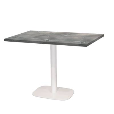 Table pied blanc 120x70cm lune bleue - intérieur - RestooTab