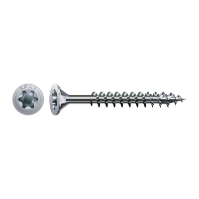Vis SPAX WIROX Torx - Ø4 x 25 mm - Tête fraisée - Filetage Total Boite de 200 - 1191010400253 - Maxoutil
