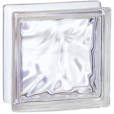 Brique de verre 198 nuagée incolore - Gedimat - LA ROCHERE