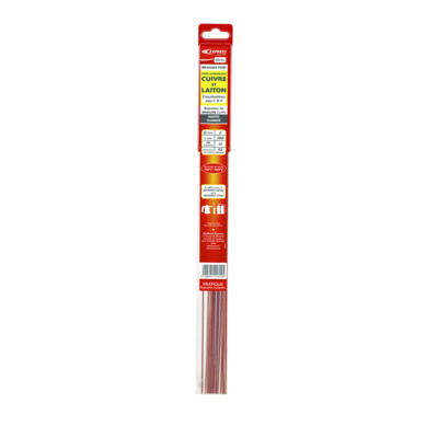 Baguette de brasure cuivre phosphore haute fluidité D2 380mm - paquet de 15 pièces - Gedimat