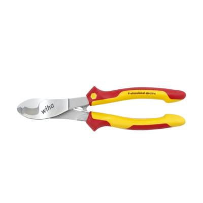 Pince coupe-câbles Professional electric avec ressort d'ouverture activable et désactivable - WIHA - 43666 - Maxoutil