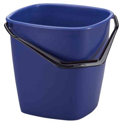 Seau de nettoyage, 9,5 litres, rectangulaire, bleu