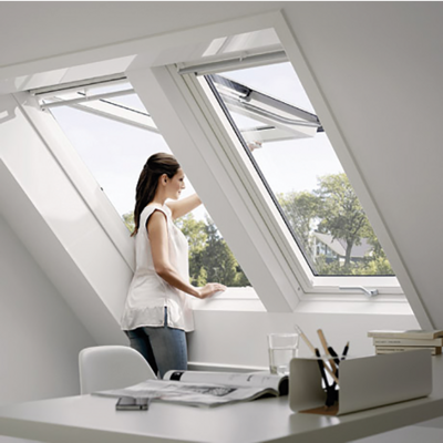 Fenêtre de toit VELUX à projection - Confort - Finition blanche - GPU CK04 0076 55x98 - VELUX FRANCE