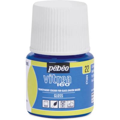 Flacon 45ml Peinture Vitréa V160 Brillant Cyan