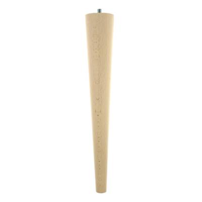 Pied fuseau pour table basse hêtre brut - Ø60 x 360 mm - Gedimat - NORAIL