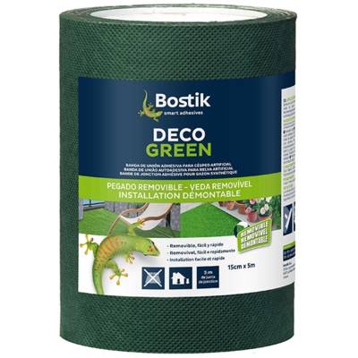 Bande de jonction adhésive DECO GREEN vert - 15cmx5m - Gedimat - BOSTIK