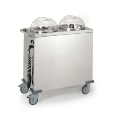 Chariot chauffe-assiettes - 2 x 60 assiettes - sur roulettes - 808172 - Tournus Equipement