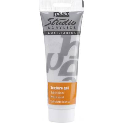 Studio Acrylics 250 ML Gel de Texture Sable Blanc - PÉBÉO