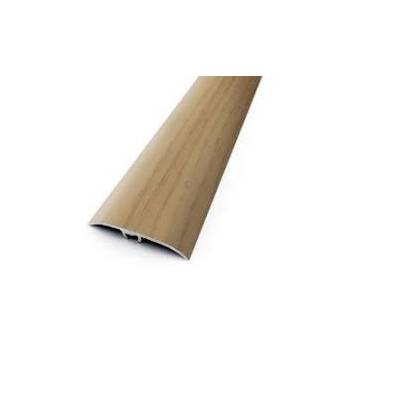 Seuil de porte multi-niveaux HARMONY à fixation invisible aluminium anodisé chêne blanc - Gedimat - DINAC