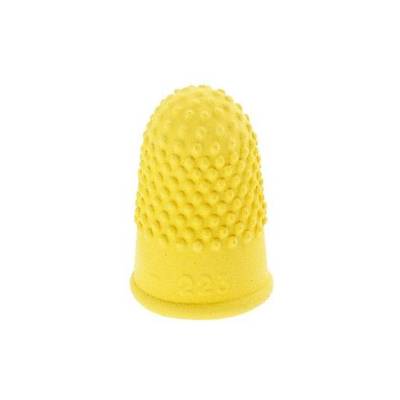 Sachet de 12 Doigtiers caoutchouc N° 2 diamètre 21 mm Jaune