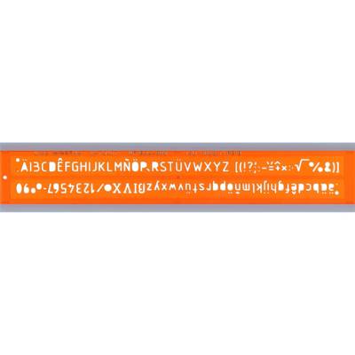 Trace Lettres ISO3098/1 n°4 Matière Biosourcéee Orange
