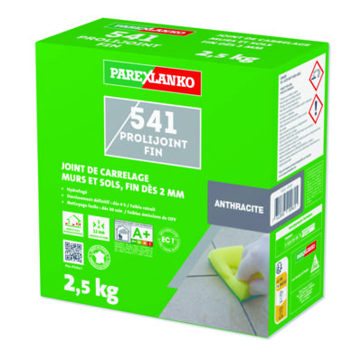 Joint de carrelage mur et sol 541 PROLIJOINT FIN - sac de 2,5 kg - Gedimat - PAREXLANKO