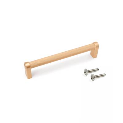 Poignée pour meubles Bergen L141mm entraxe 128mm Aluminium Peint en or- EMUCA - 9365410