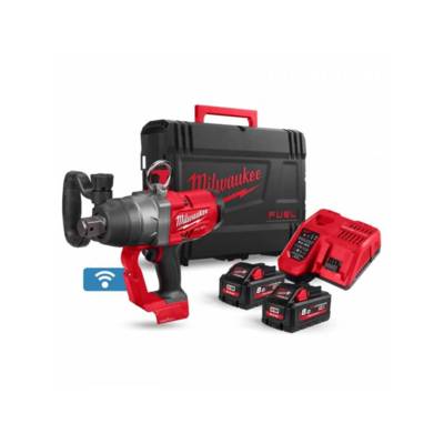 Boulonneuse 1″ ONE-KEY™ fixation O'Ring M18 ONEFHIWF1-802X - MILWAUKEE - avec 2 batteries 8Ah - chargeur - HD BOX - 4933499254