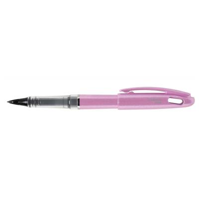 Feutre plume Tradio,corps pailleté Violet, encre Noire - PENTEL