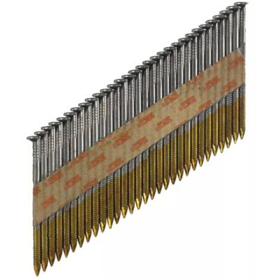 Clou en bande pointe D 34° 3,1 x 70 mm annelé acier clair - pack de 2000 pièces - Gedimat - SENCO