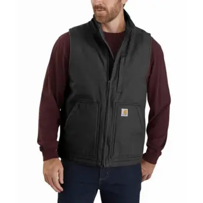 Gilet Sans Manche Washed Duck Lined Mock Noir T.S - CARHARTT