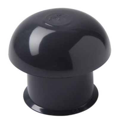 Chapeau de ventilation simple Ardoise Ø125 mm NICOLL - CD12 - Maxoutil