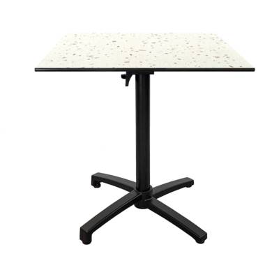 Table pliante 70x70cm terrazzo cassata - terrasse - RestooTab