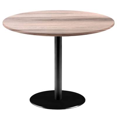 Table pied noir Ø120cm bois tages - intérieur - RestooTab