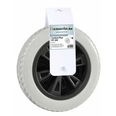 Roue increvable PF 200 avec bande d'accrochage HAEMMERLIN - 309020010