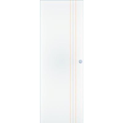 Porte coulissante alvéolaire VERTI gravée à peindre - 204 x 73 cm - tire - Gedimat - ATELIER