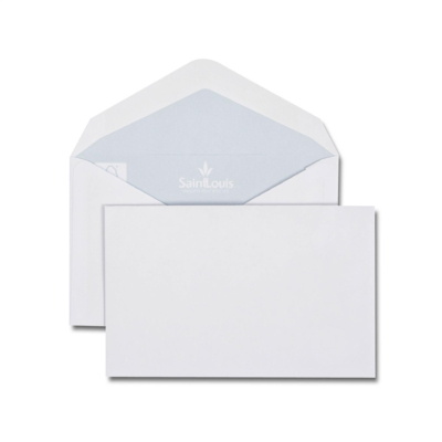 Paquet de 50 enveloppes de visite blanches 90x140 100 g  gommées