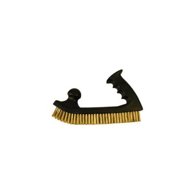 Brosse manuelle forme rabot - fil acier laitonné 0.30 mm - pour bois/métal - Décapage dur - LEMAN - 760.192 - LEMAN S.A