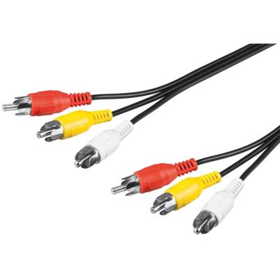 Câble Audio Vidéo 3x RCA mâle > 3x RCA mâle 1,5 m