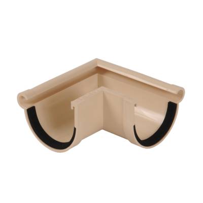 Angle extérieur pour gouttière PVC NICOLL AI16S à joint de 16 coloris sable - Gedimat