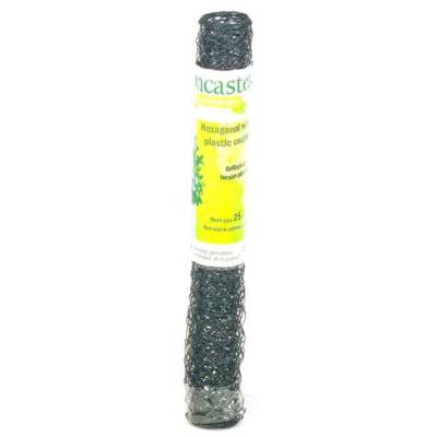 Grillage triple torsion plastifié vert maille 25x25mm haut.0,50m haut.0,50m long.2,50m - Gedimat