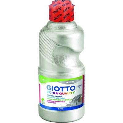 Flacon de 250 ml de gouache métallisée de couleur argent