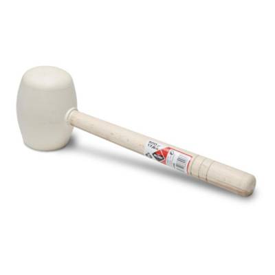 Maillet caoutchouc Blanc pointe ronde 500 g RUBI - 66906 - Maxoutil