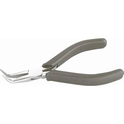 Pince electronique bec 1/2 rond coude SAM - 554C - Maxoutil