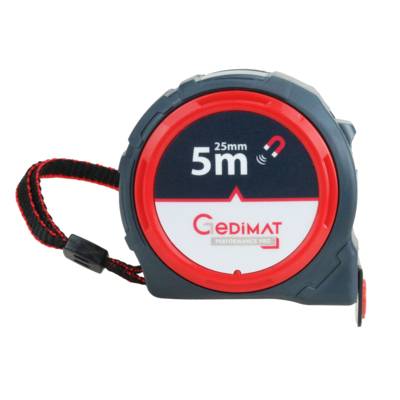 Mesure compacte pro magnétique 5 m x 25 mm - GEDIMAT PERFORMANCE PRO - Gedimat