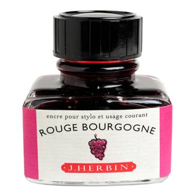 Encre traditionnelle à stylo en flacon "D" 30ml Rouge bourgogne - HERBIN