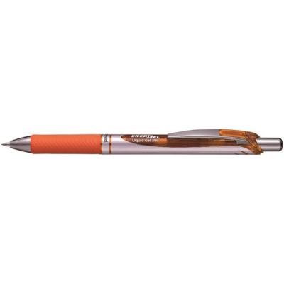 Stylo Roller encre gel rétractable ENERGEL BL77 Pointe 0,7 mm orange