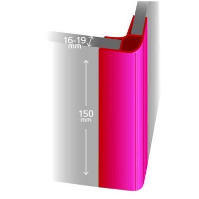 Profil d'angle droit PVC - gris - Gedimat - NORDLINGER
