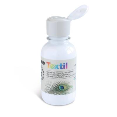 Flacon 125ml Peinture textile Bouchon Flux Control Blanc 100 - PRIMO