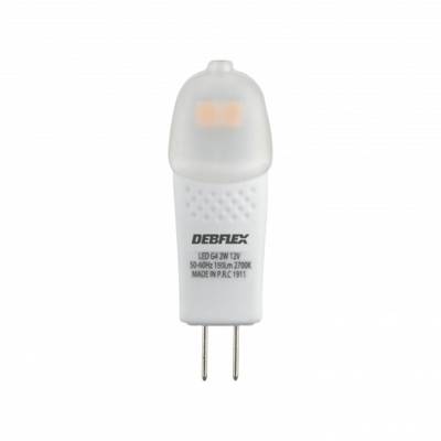 Ampoule led bulbe dépoli G4 2W 2700K 220LM - Gedimat - DEBFLEX